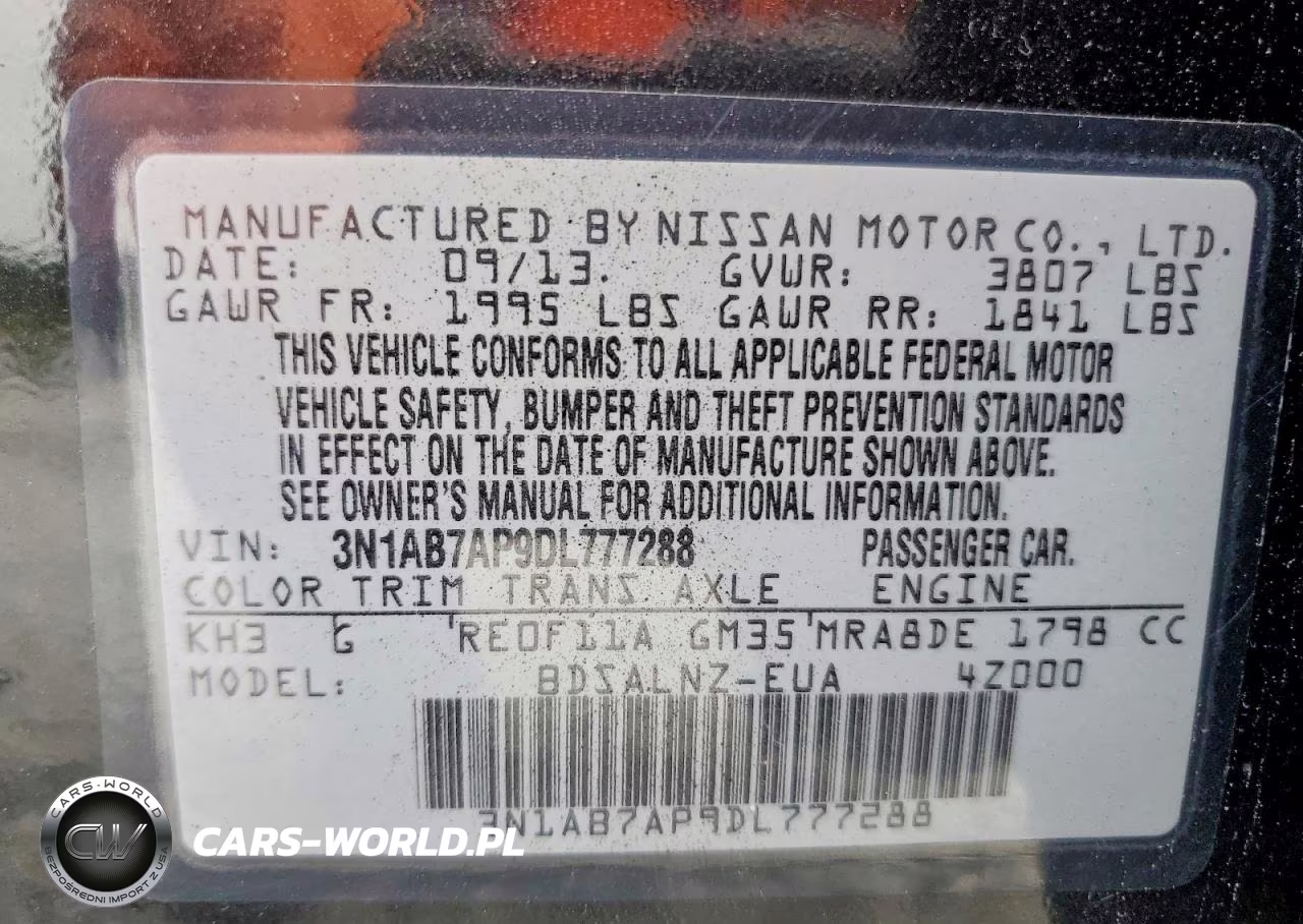 2013 Nissan Sentra S VIN:3N1AB7AP9DL777288 - 12