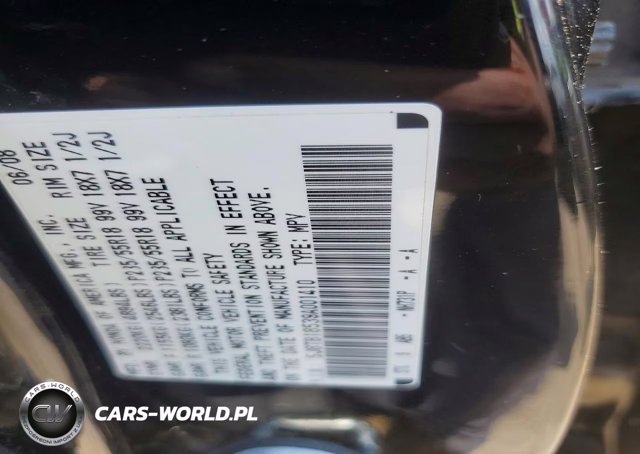 2009 Acura Rdx Technology VIN:5J8TB18539A001410 - 13