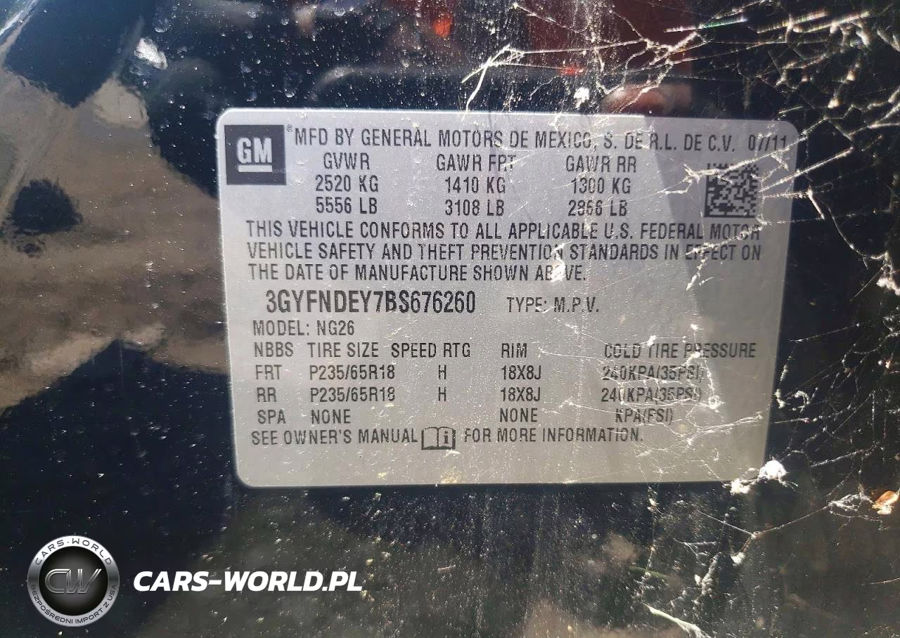 2011 Cadillac Srx Luxury Collection VIN:3GYFNDEY7BS676260 - 12