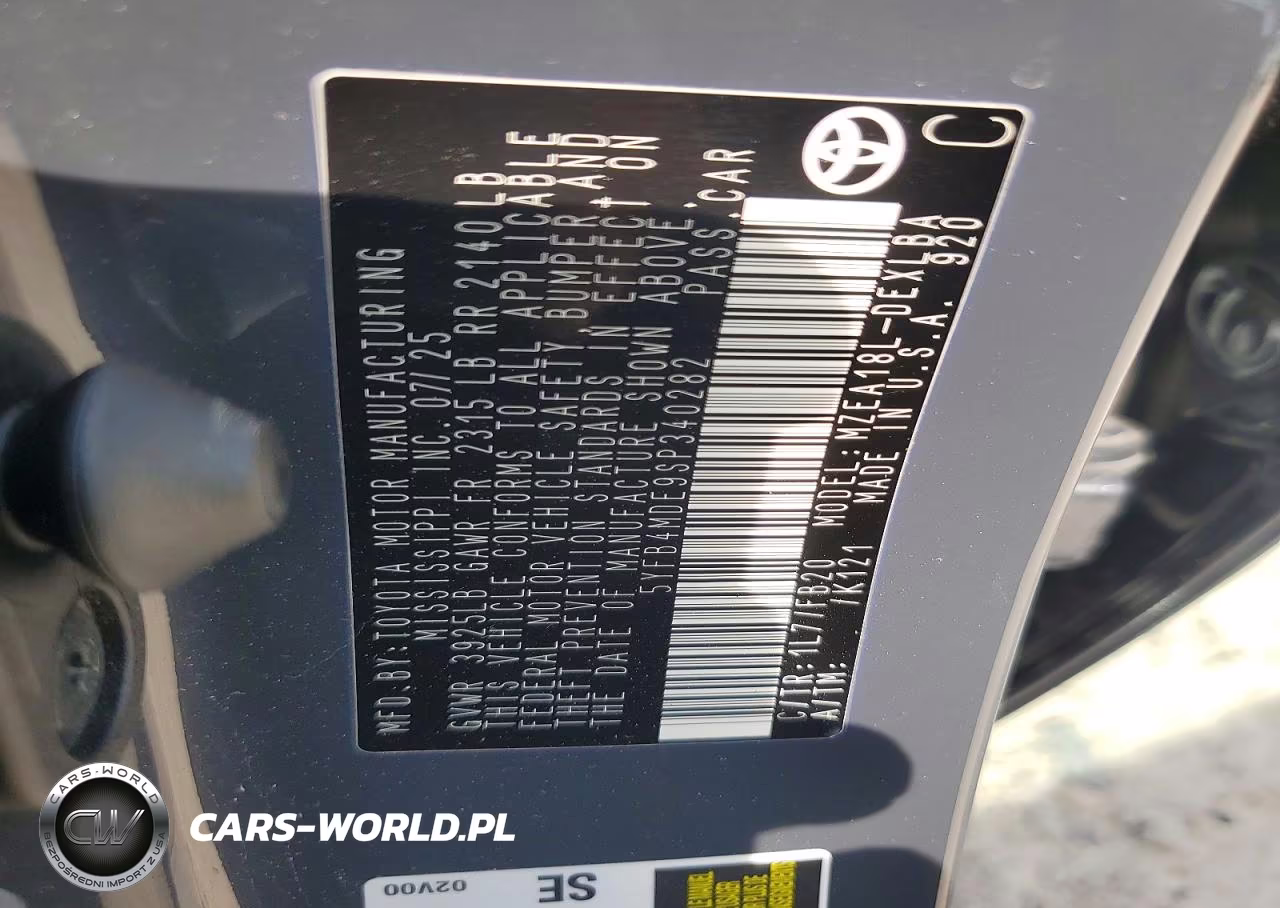 2025 Toyota Corolla Le VIN:5YFB4MDE9SP340282 - 12