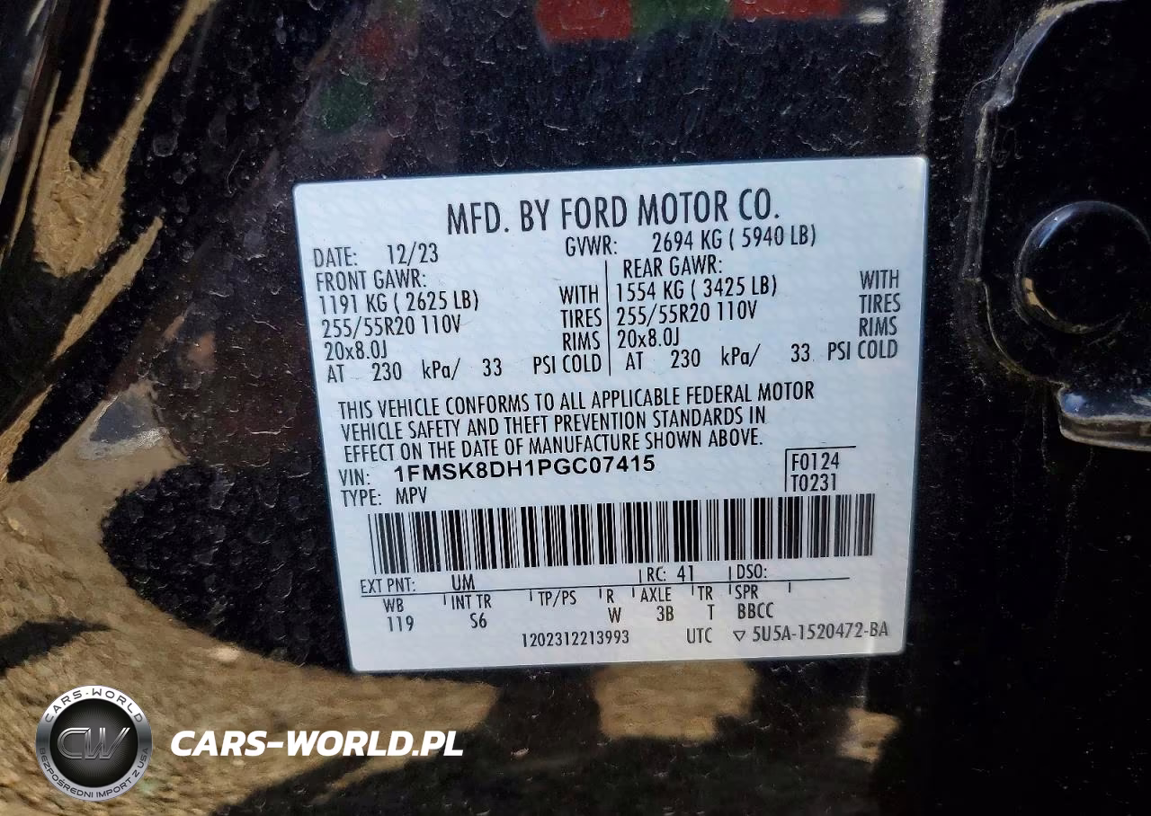 2023 Ford Explorer Xlt VIN:1FMSK8DH1PGC07415 - 13
