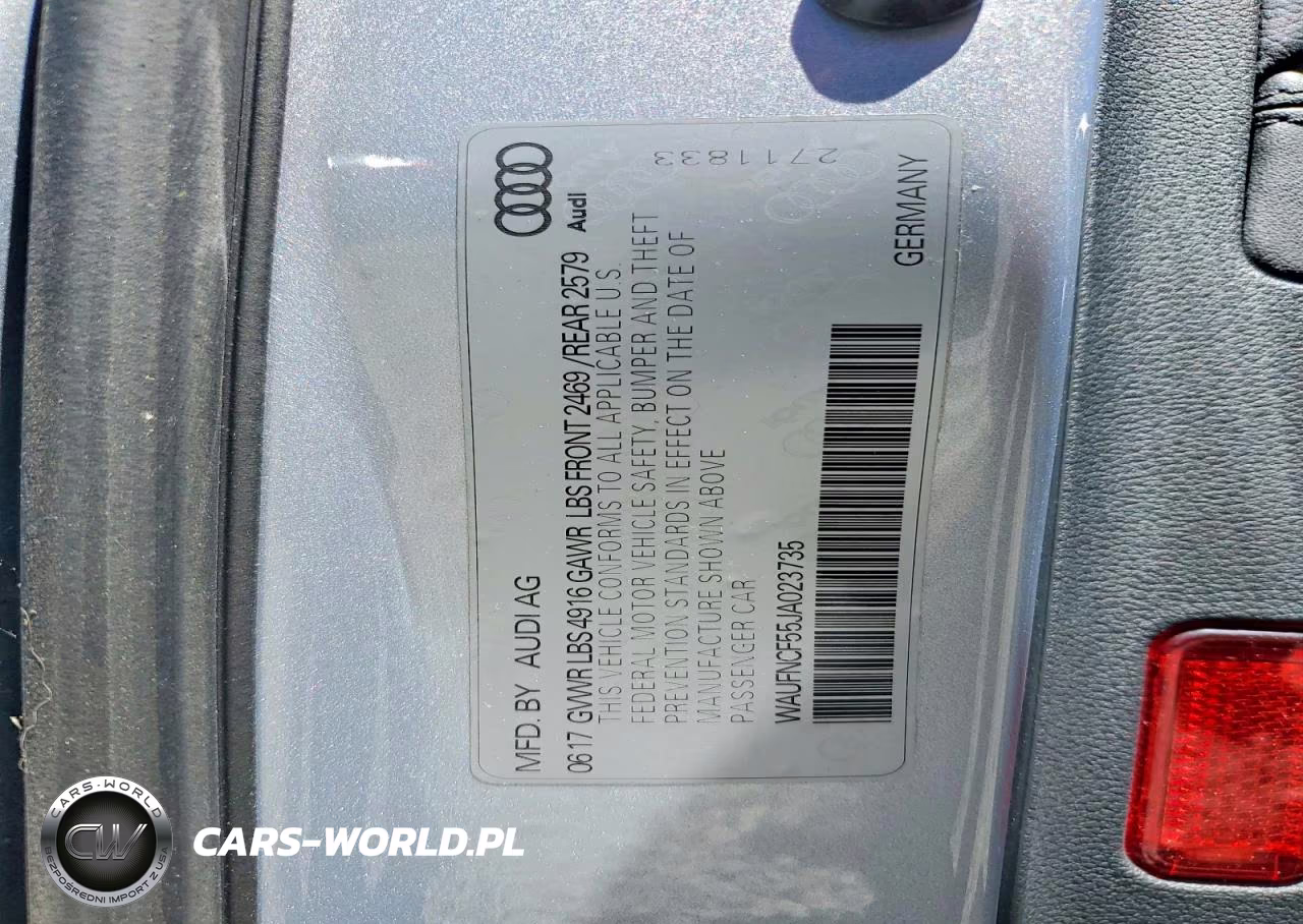 2018 Audi A5 Prestige S-Line VIN:WAUFNCF55JA023735 - 13