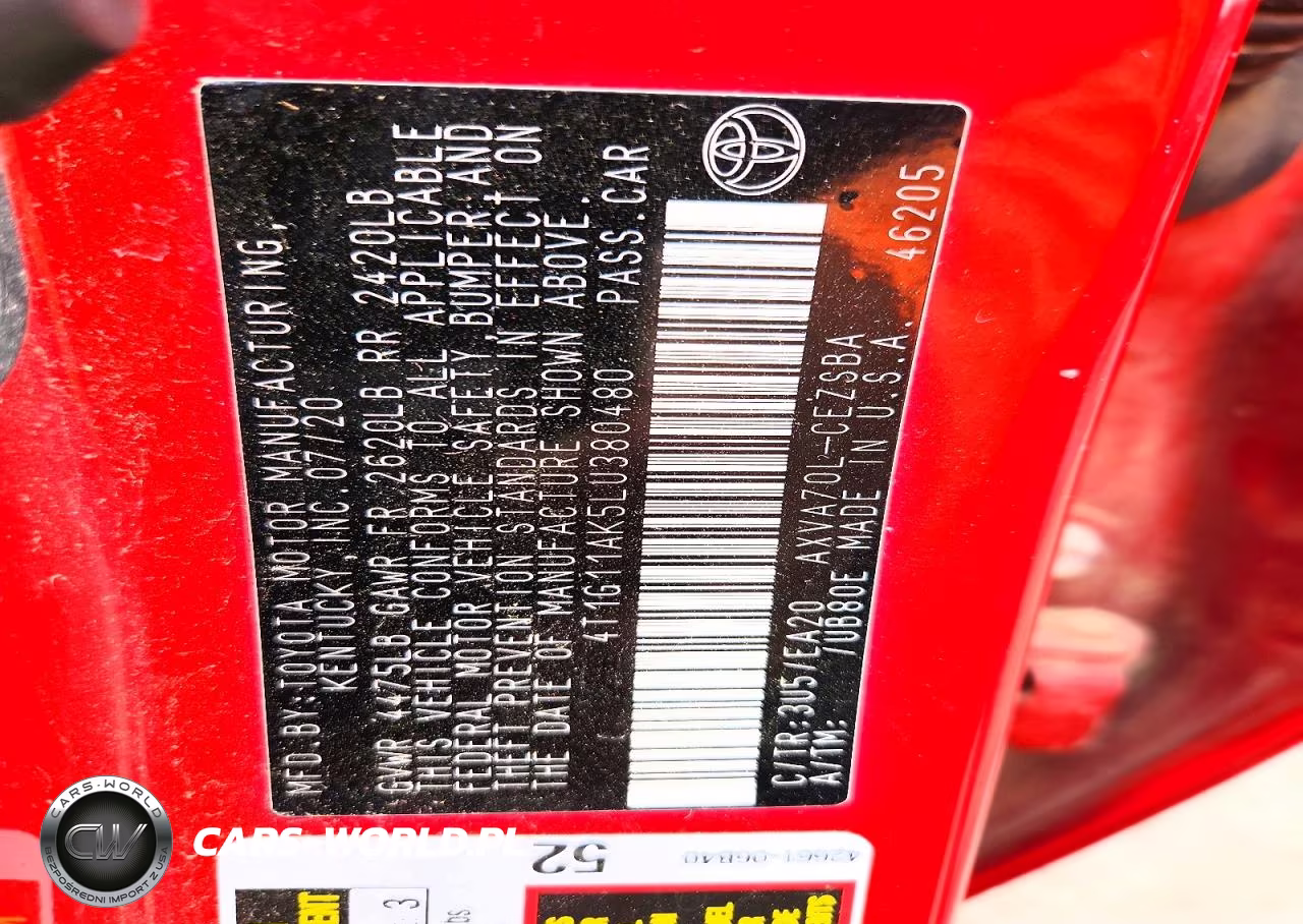 2020 Toyota Camry Se VIN:4T1G11AK5LU380480 - 12