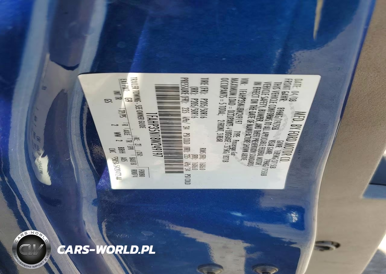 2008 Ford Focus Se VIN:1FAHP35N18W249197 - 12