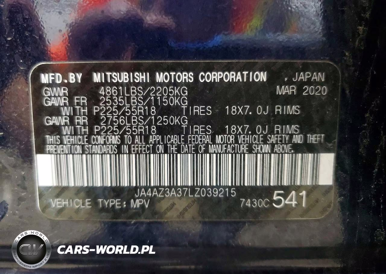 2020 Mitsubishi Outlander Se VIN:JA4AZ3A37LZ039215 - 14
