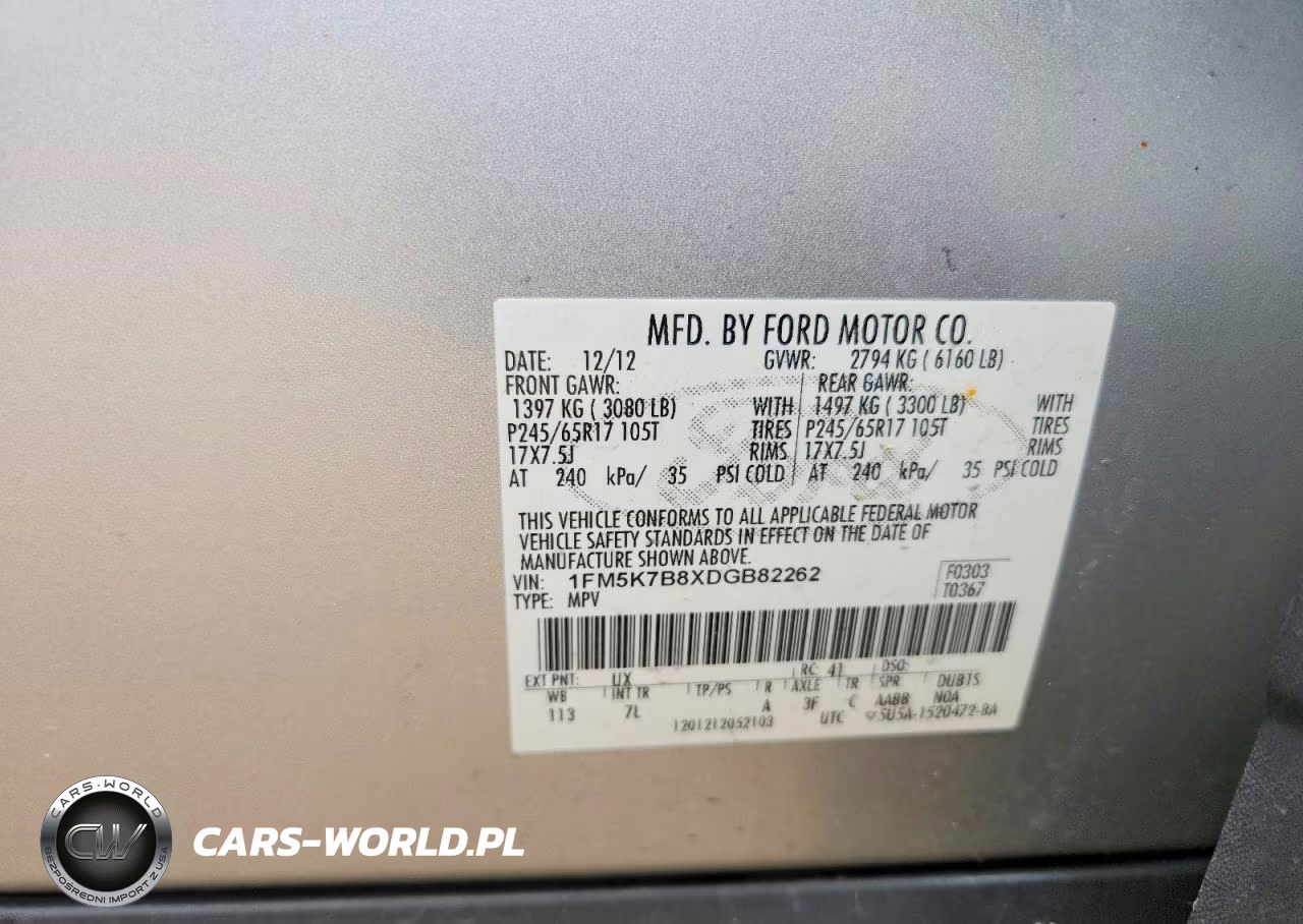 2013 Ford Explorer VIN:1FM5K7B8XDGB82262 - 12