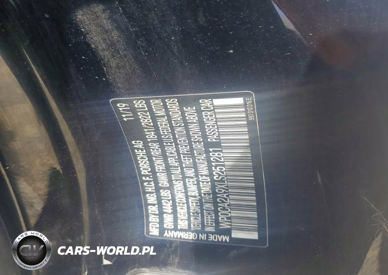 2020 Porsche 911 Carrera VIN:WP0CA2A9XLS251281 - 13