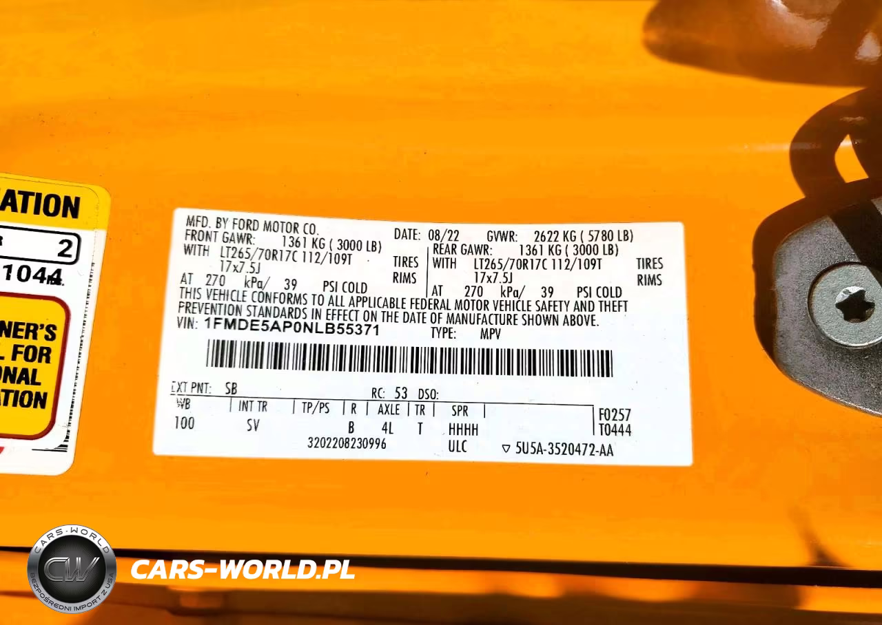 2022 Ford Bronco Base VIN:1FMDE5AP0NLB55371 - 14
