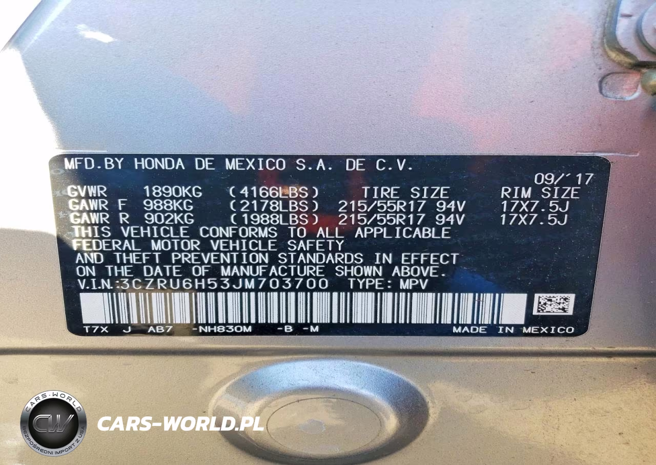 2018 Honda Hr-V VIN:3CZRU6H53JM703700 - 13