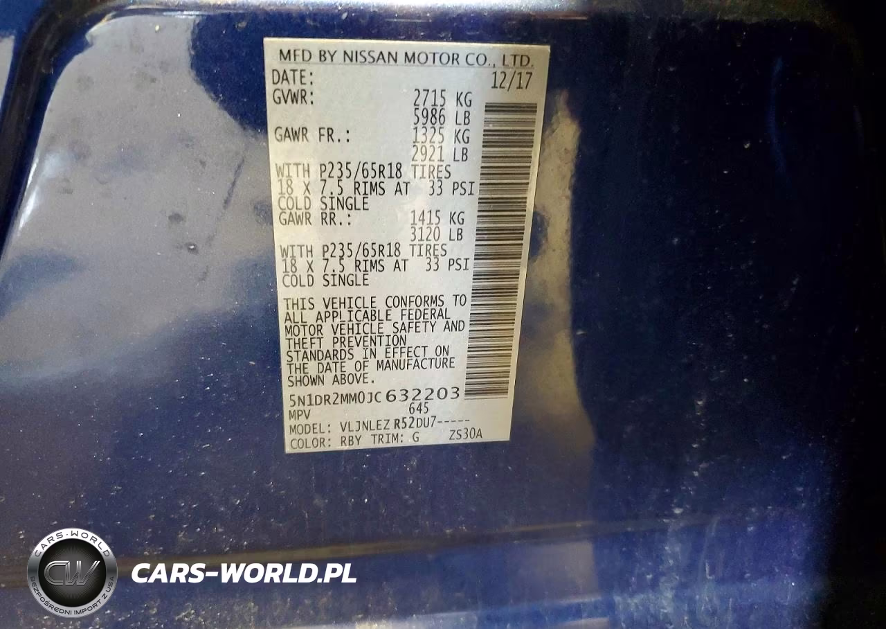 2018 Nissan Pathfinder Sv VIN:5N1DR2MM0JC632203 - 13