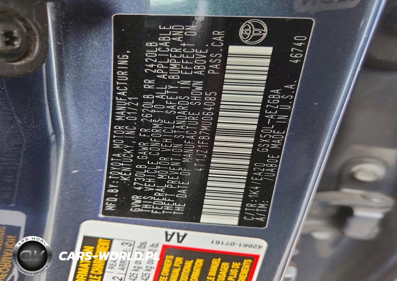 2021 Toyota Avalon Xle VIN:4T1JZ1FB7MU064085 - 13