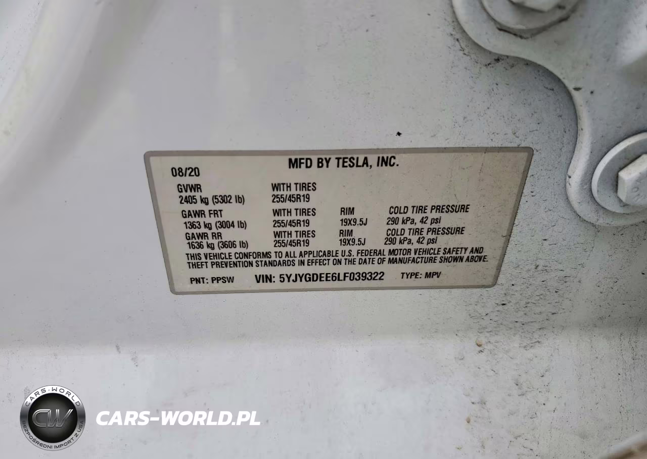 2020 Tesla Model Y VIN:5YJYGDEE6LF039322 - 12