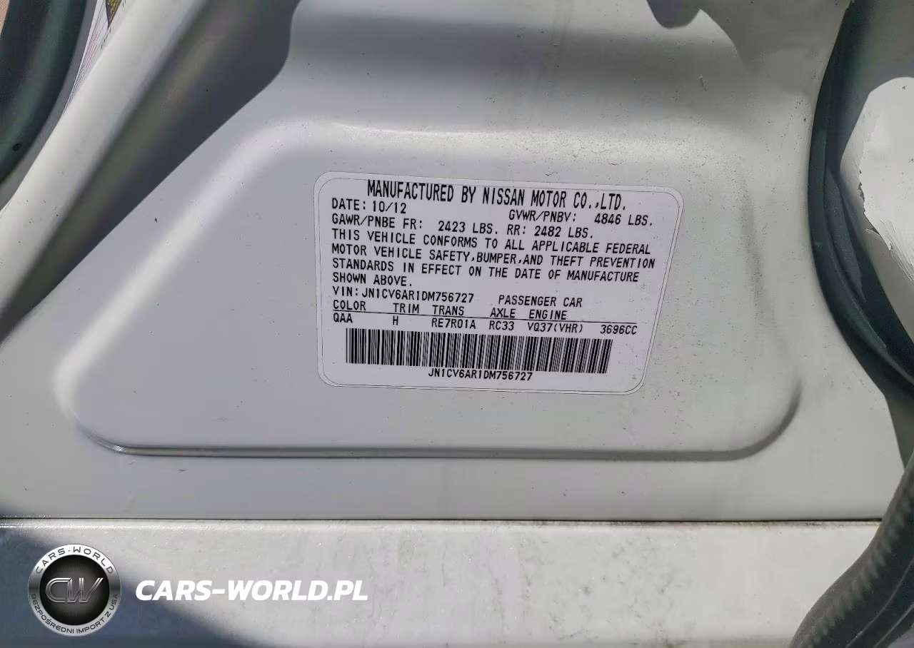 2013 Infiniti G37 Sedan X VIN:JN1CV6AR1DM756727 - 12