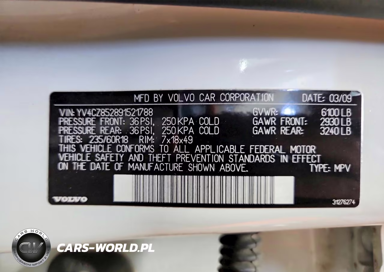 2009 Volvo Xc90 V8 VIN:YV4CZ852891521788 - 13