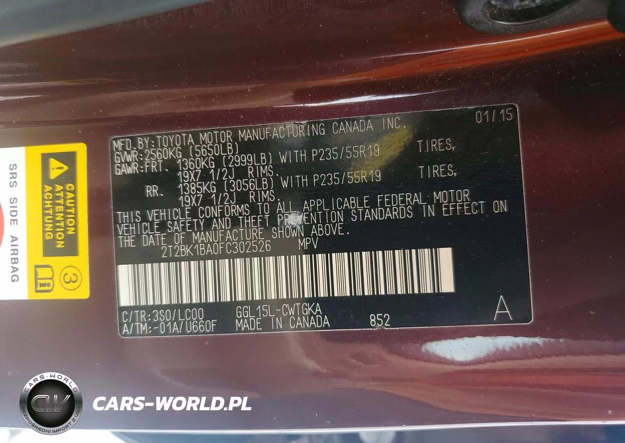 2015 Lexus Rx 350 Base VIN:2T2BK1BA0FC302526 - 13
