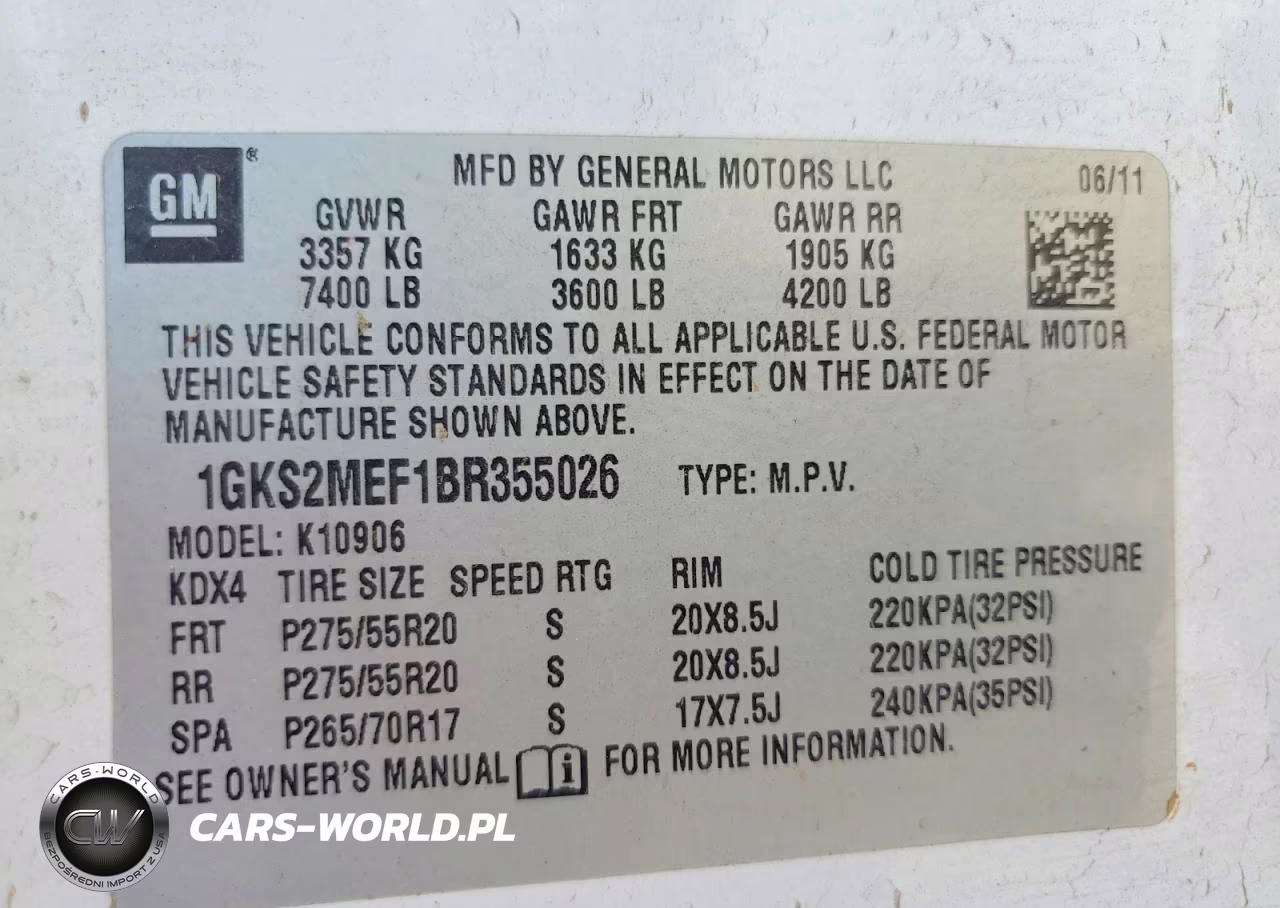 2011 GMC Yukon Xl Denali VIN:1GKS2MEF1BR355026 - 13