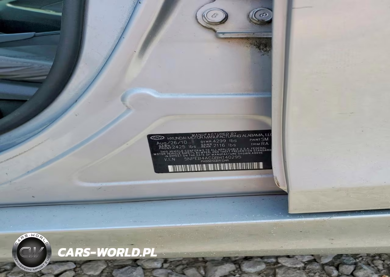 2011 Hyundai Sonata Gls VIN:5NPEB4AC0BH140295 - 12