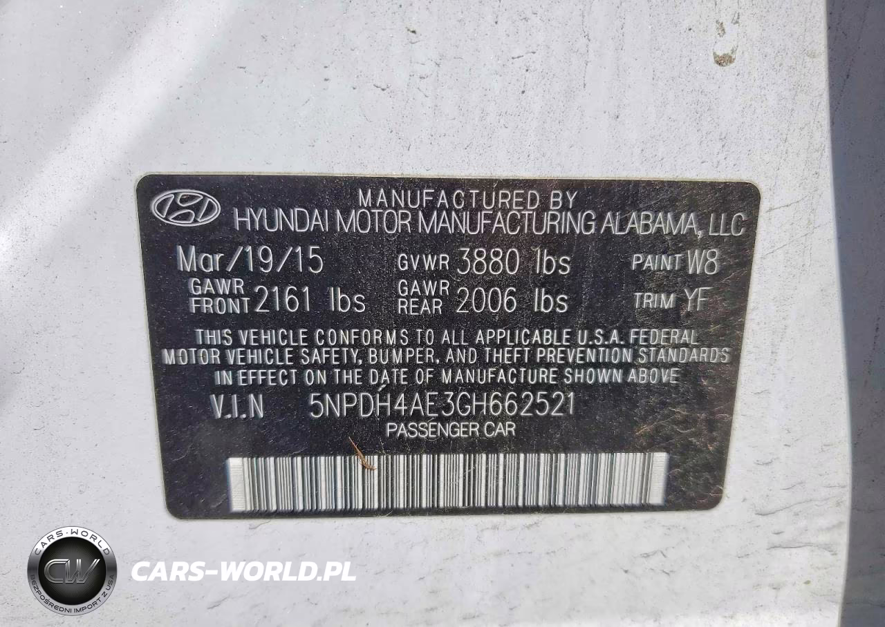 2016 Hyundai Elantra Se VIN:5NPDH4AE3GH662521 - 12