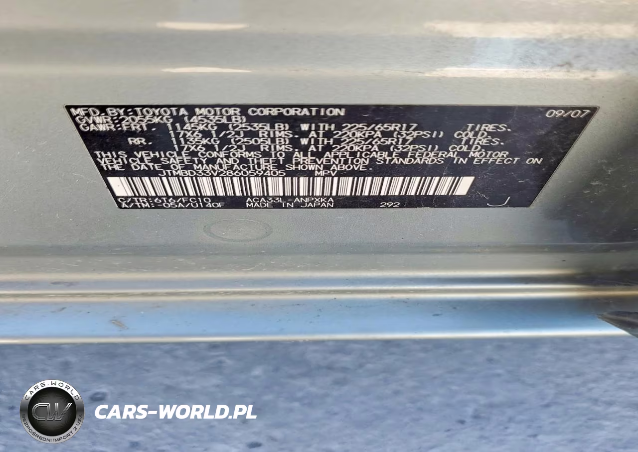 2008 Toyota Rav4 Base VIN:JTMBD33V286059405 - 13
