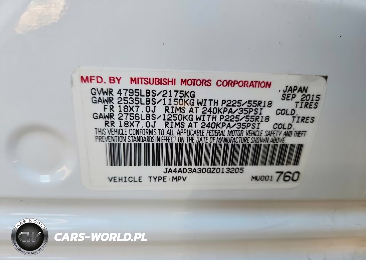 2016 Mitsubishi Outlander VIN:JA4AD3A30GZ013205 - 13