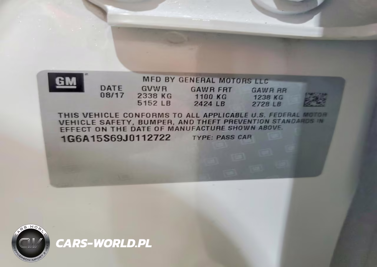 2018 CADILLAC CTS-V  VIN:1G6A15S69J0112722 - 12