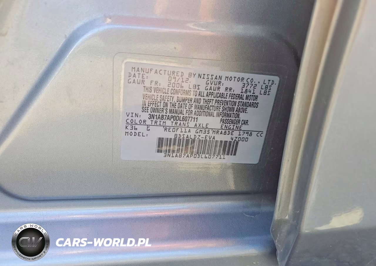 2013 Nissan Sentra S VIN:3N1AB7AP0DL607711 - 12