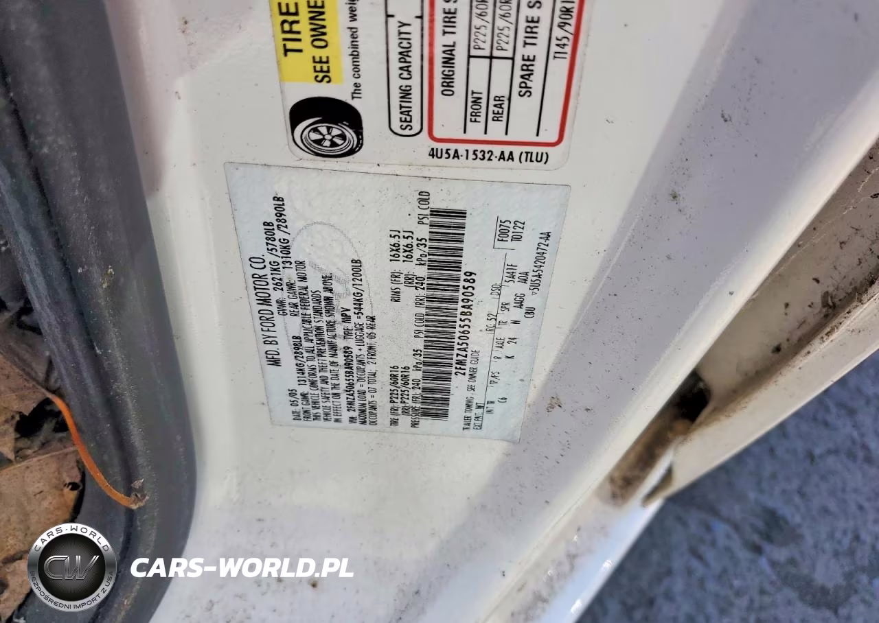 2005 Ford Freestar S VIN:2FMZA50655BA90589 - 13