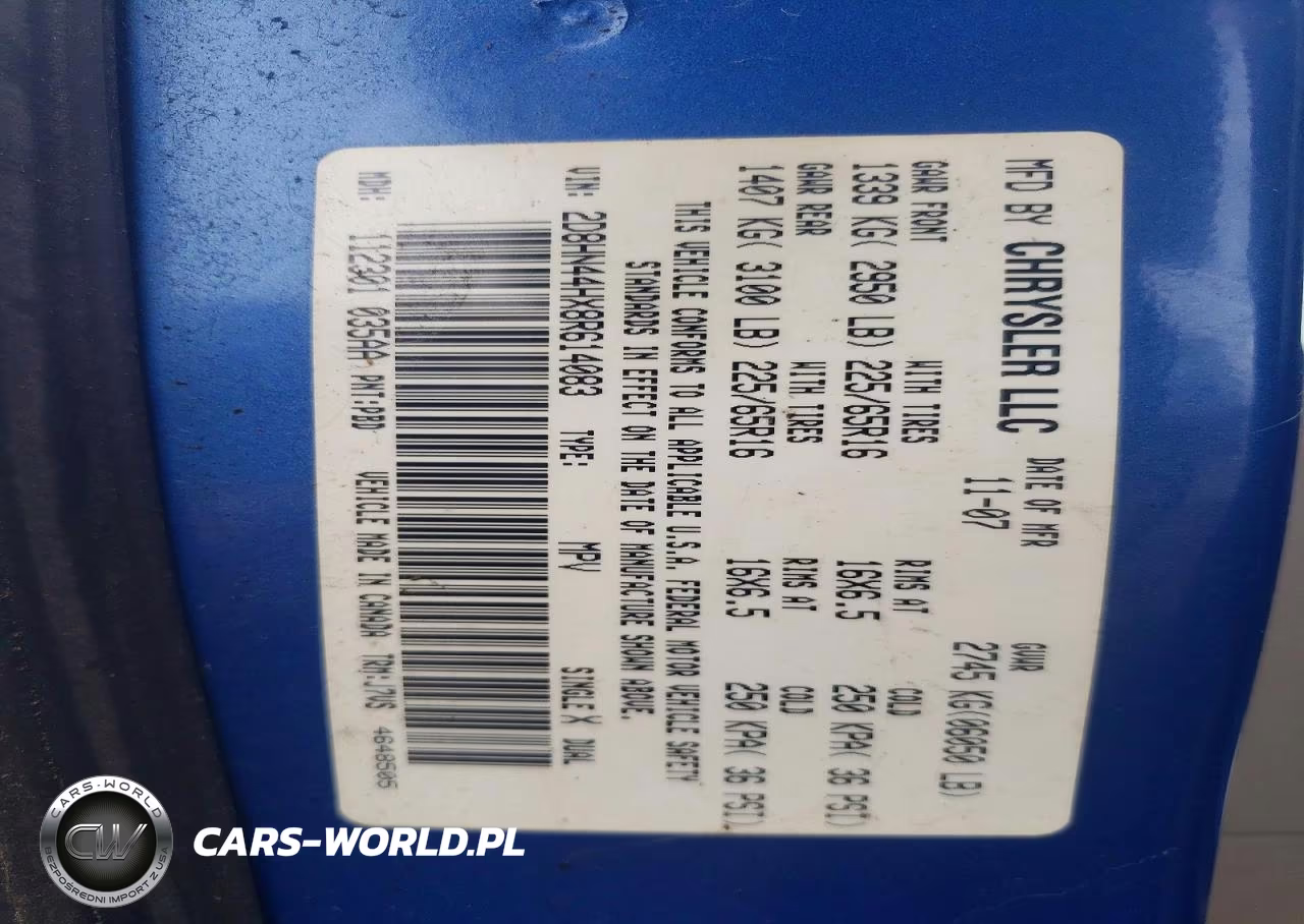 2008 Dodge Grand Caravan Se VIN:2D8HN44HX8R614083 - 13