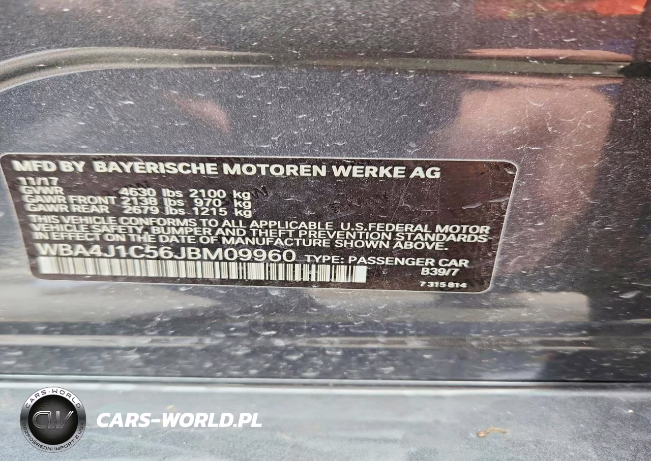 2018 BMW 430I Gran Coupe VIN:WBA4J1C56JBM09960 - 12