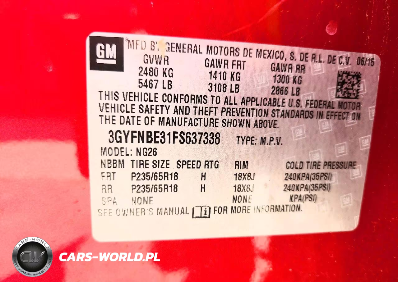 2015 Cadillac Srx Luxury Collection VIN:3GYFNBE31FS637338 - 13