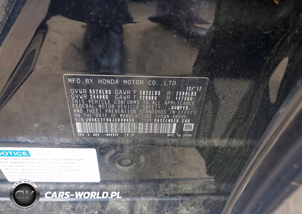 2018 Acura Rlx Sport Hybrid Advance VIN:JH4KC2F98JC000456 - 12