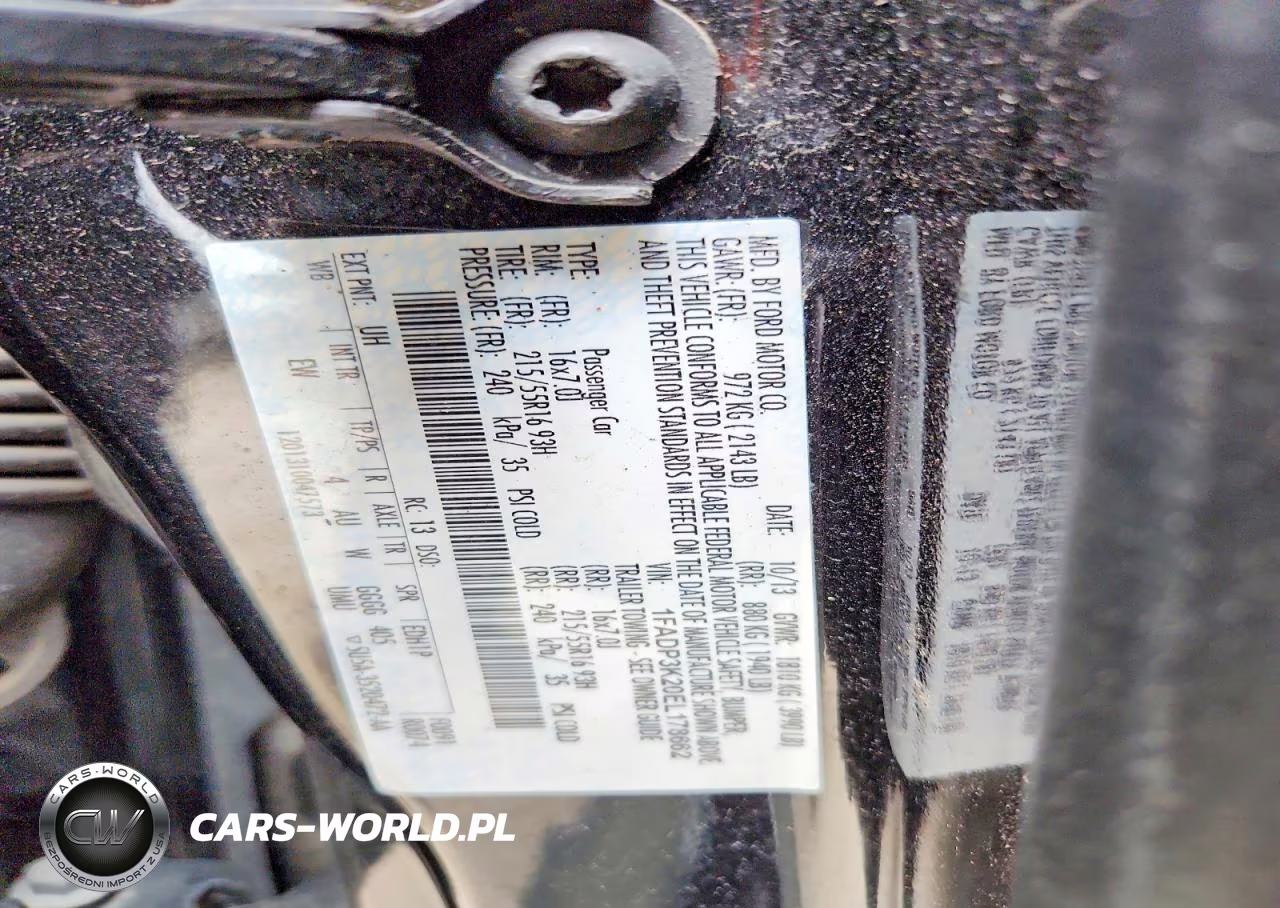 2014 Ford Focus Se VIN:1FADP3K20EL178662 - 14