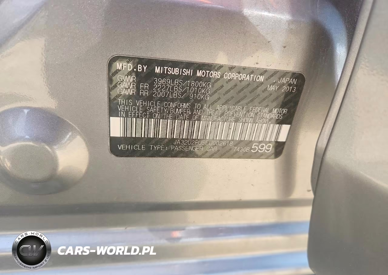 2014 Mitsubishi Lancer Es VIN:JA32U2FU5EU002618 - 12