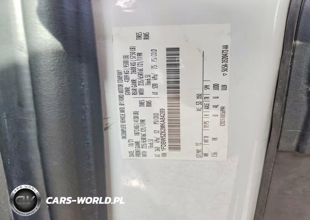 2021 Ford Transit T-350 VIN:1FDBW5Z82MKA84289 - 13