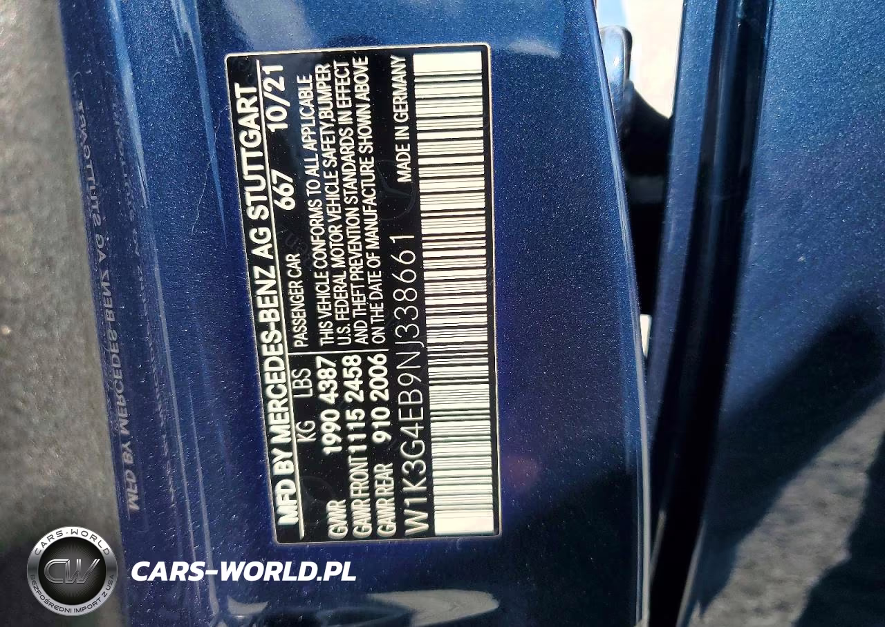2022 Mercedes-Benz A 220 VIN:W1K3G4EB9NJ338661 - 13