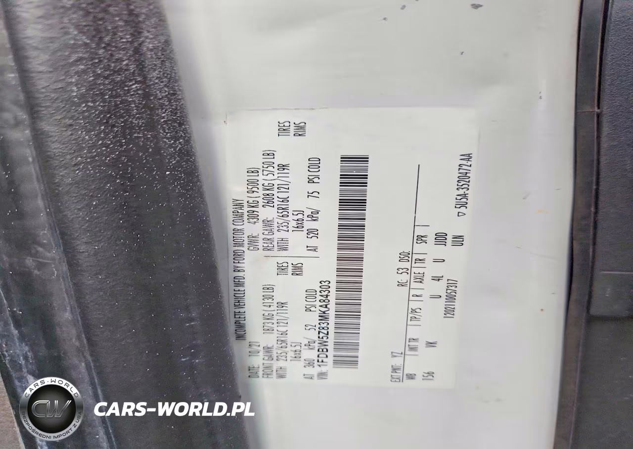 2021 Ford Transit T-350 VIN:1FDBW5Z83MKA84303 - 14
