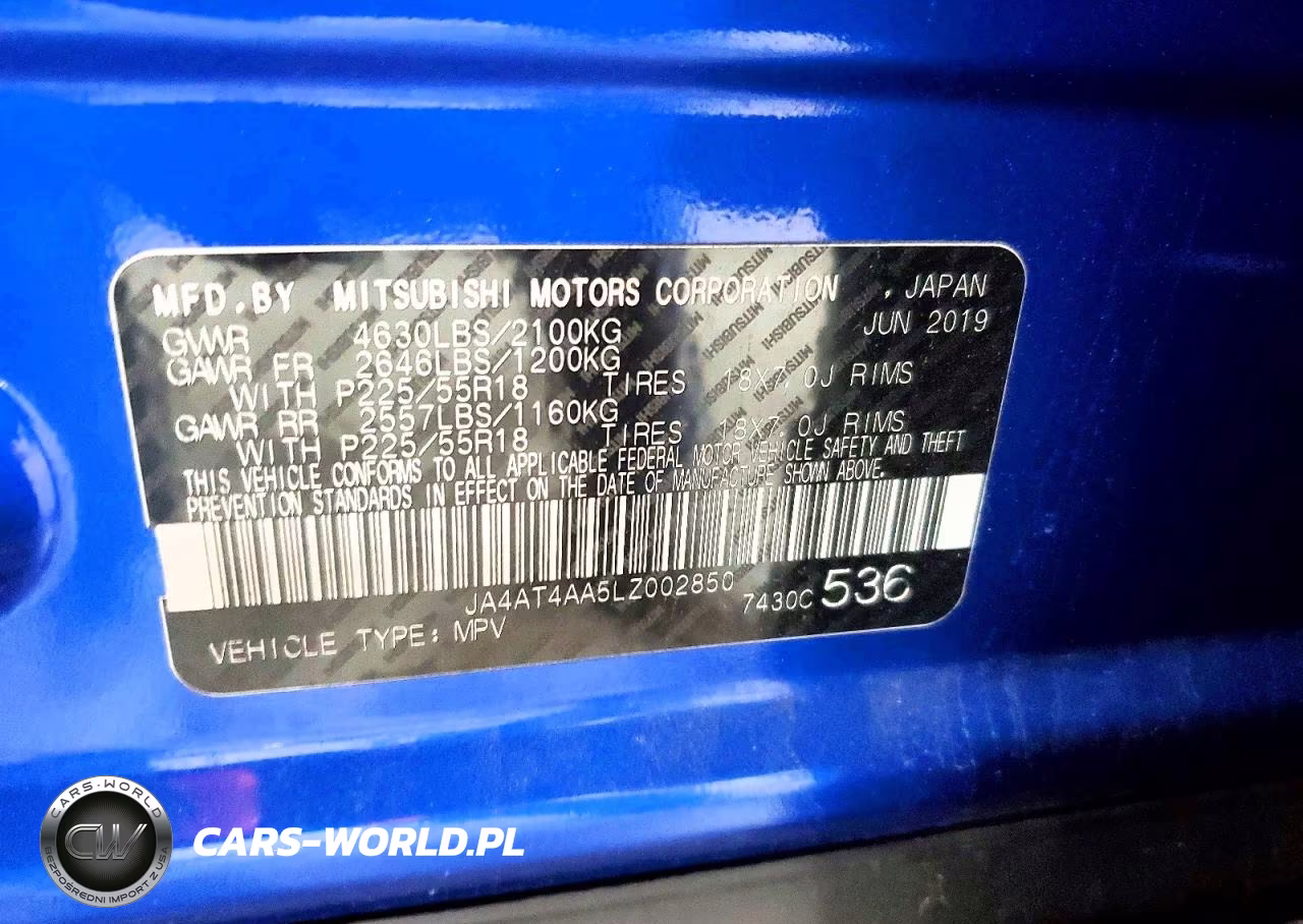 2020 Mitsubishi Eclipse Cross Le-Sp VIN:JA4AT4AA5LZ002850 - 14