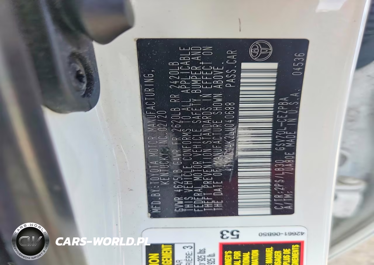 2020 Toyota Camry Xse V6 VIN:4T1KZ1AK2LU040688 - 12