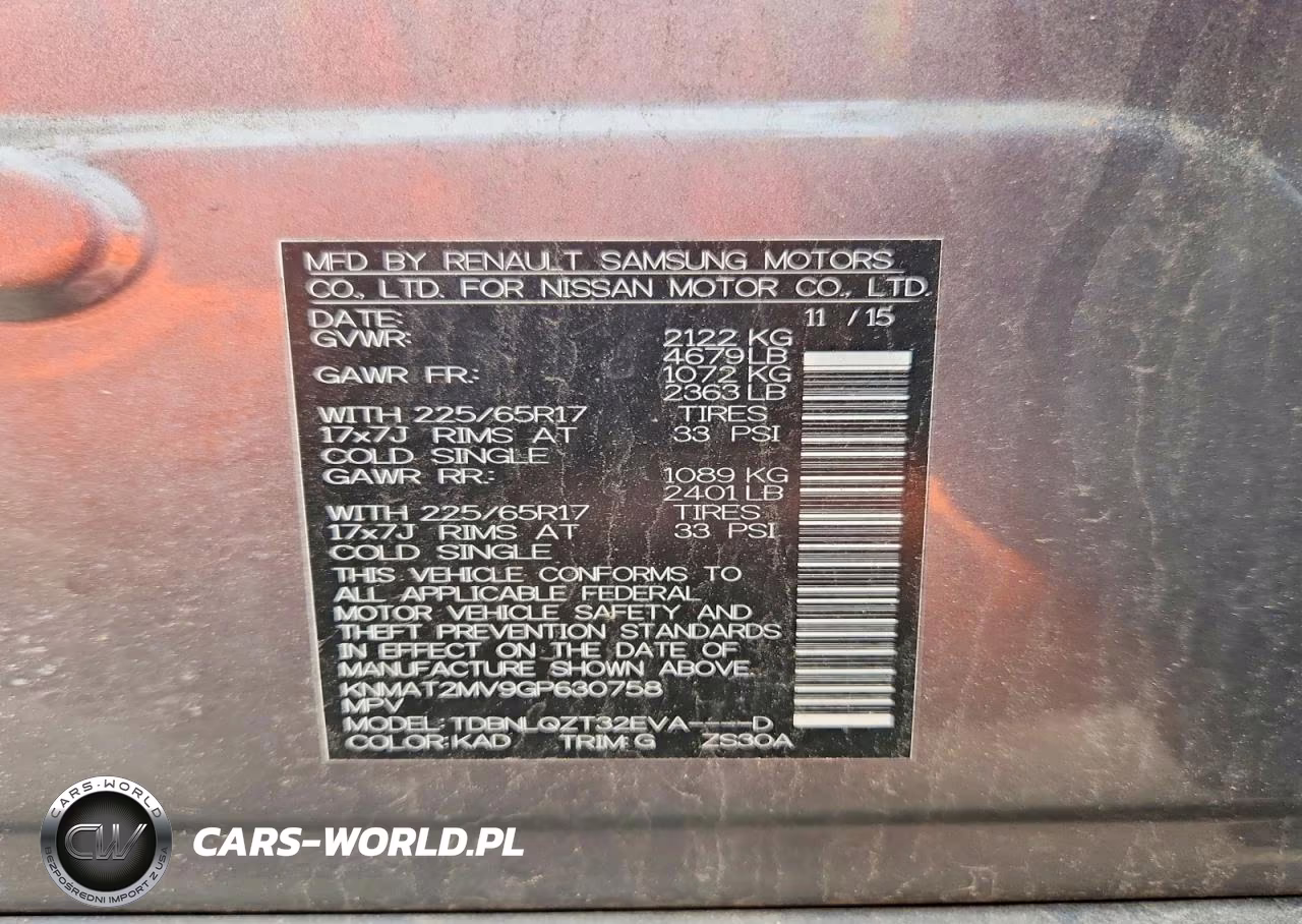 2016 Nissan Rogue Sv VIN:KNMAT2MV9GP630758 - 13