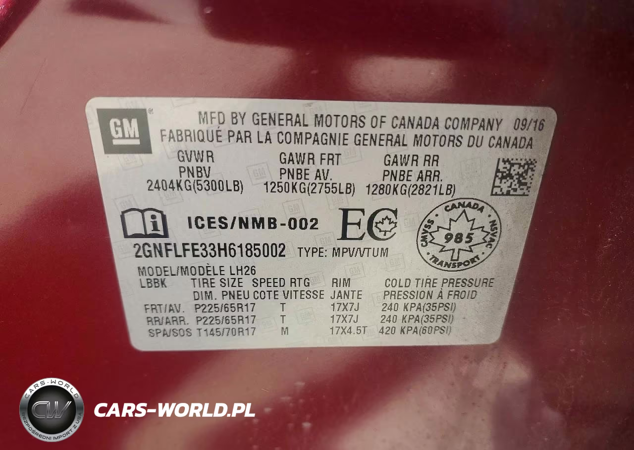 2017 Chevrolet Equinox Lt VIN:2GNFLFE33H6185002 - 13