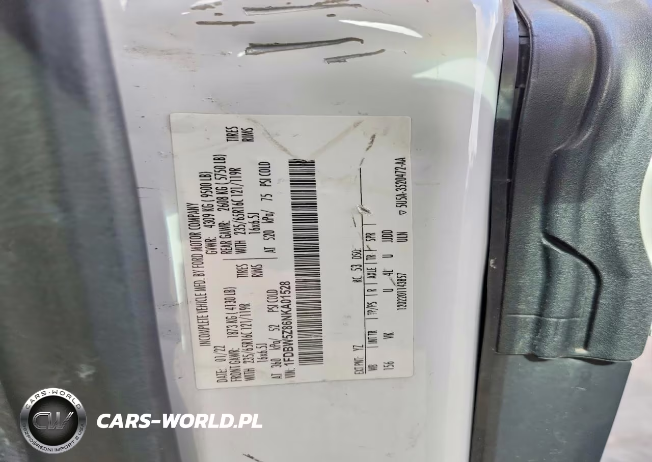 2022 Ford Transit T-350 VIN:1FDBW5Z86NKA01528 - 13