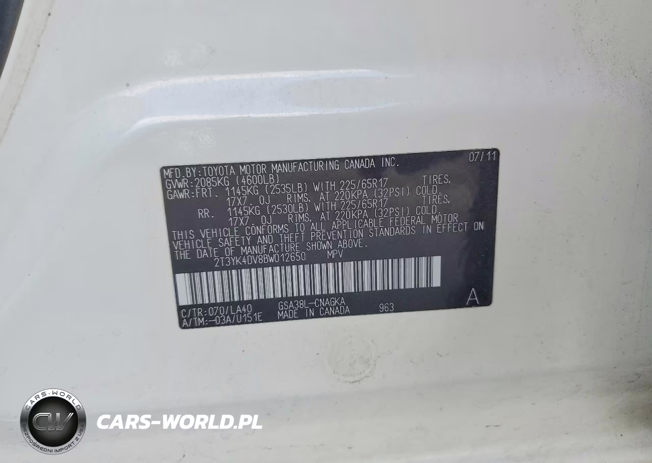 2011 Toyota Rav4 Limited VIN:2T3YK4DV8BW012650 - 13