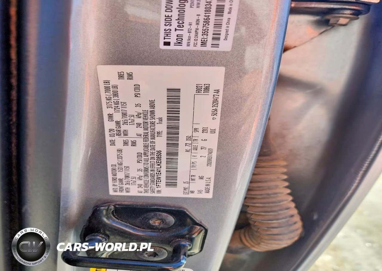 2020 Ford F150 Supercrew VIN:1FTEW1E41LKE08506 - 12