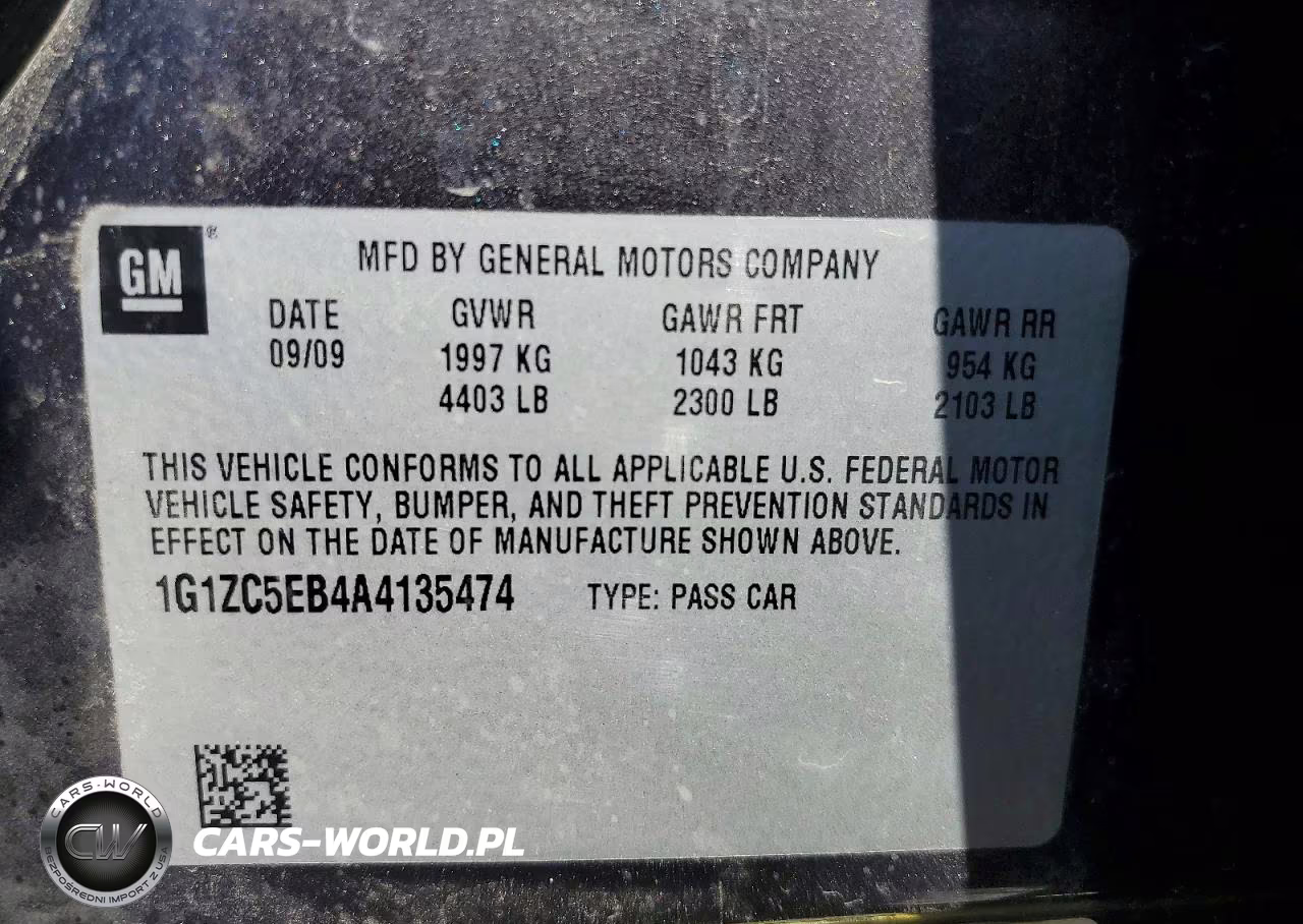 2010 Chevrolet Malibu 1Lt VIN:1G1ZC5EB4A4135474 - 13