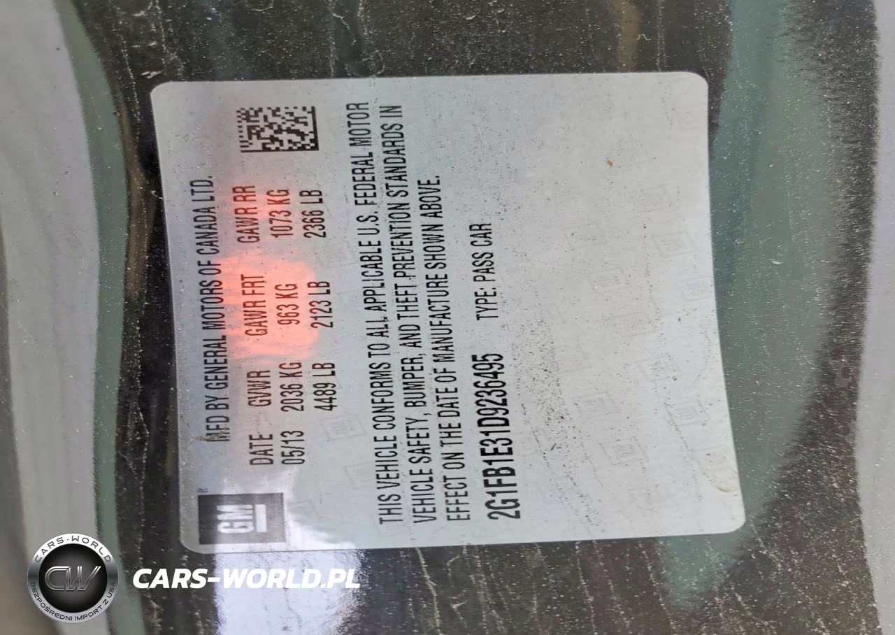 2013 Chevrolet Camaro Lt VIN:2G1FB1E31D9236495 - 12