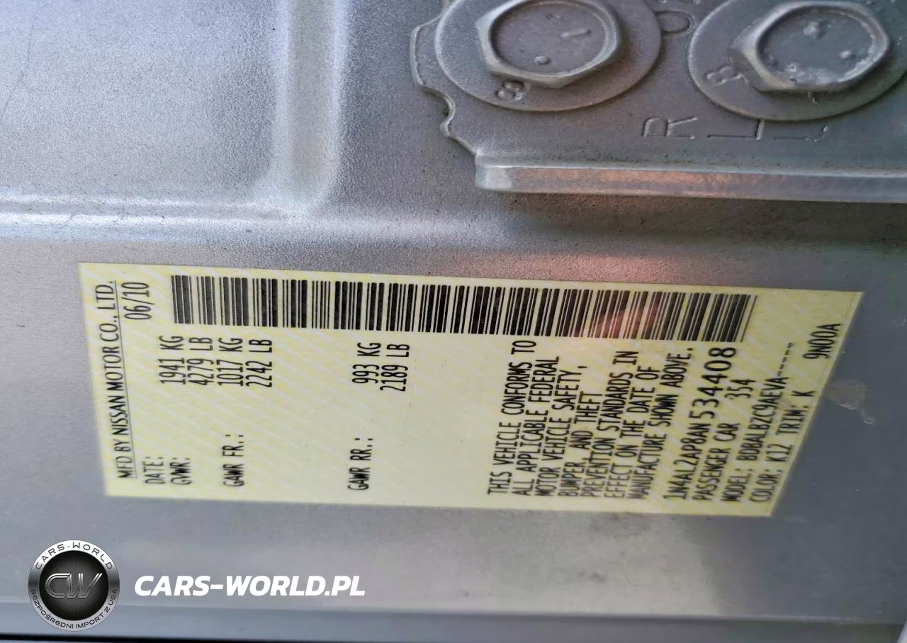 2010 Nissan Altima 2.5 VIN:1N4AL2AP8AN534408 - 13
