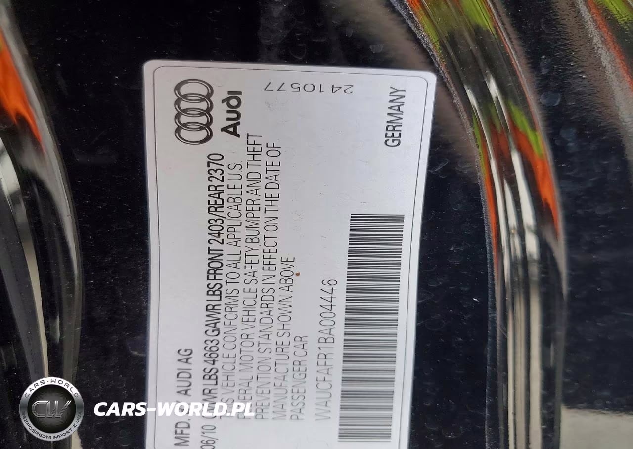 2011 Audi A5 Premium VIN:WAUCFAFR1BA004446 - 12