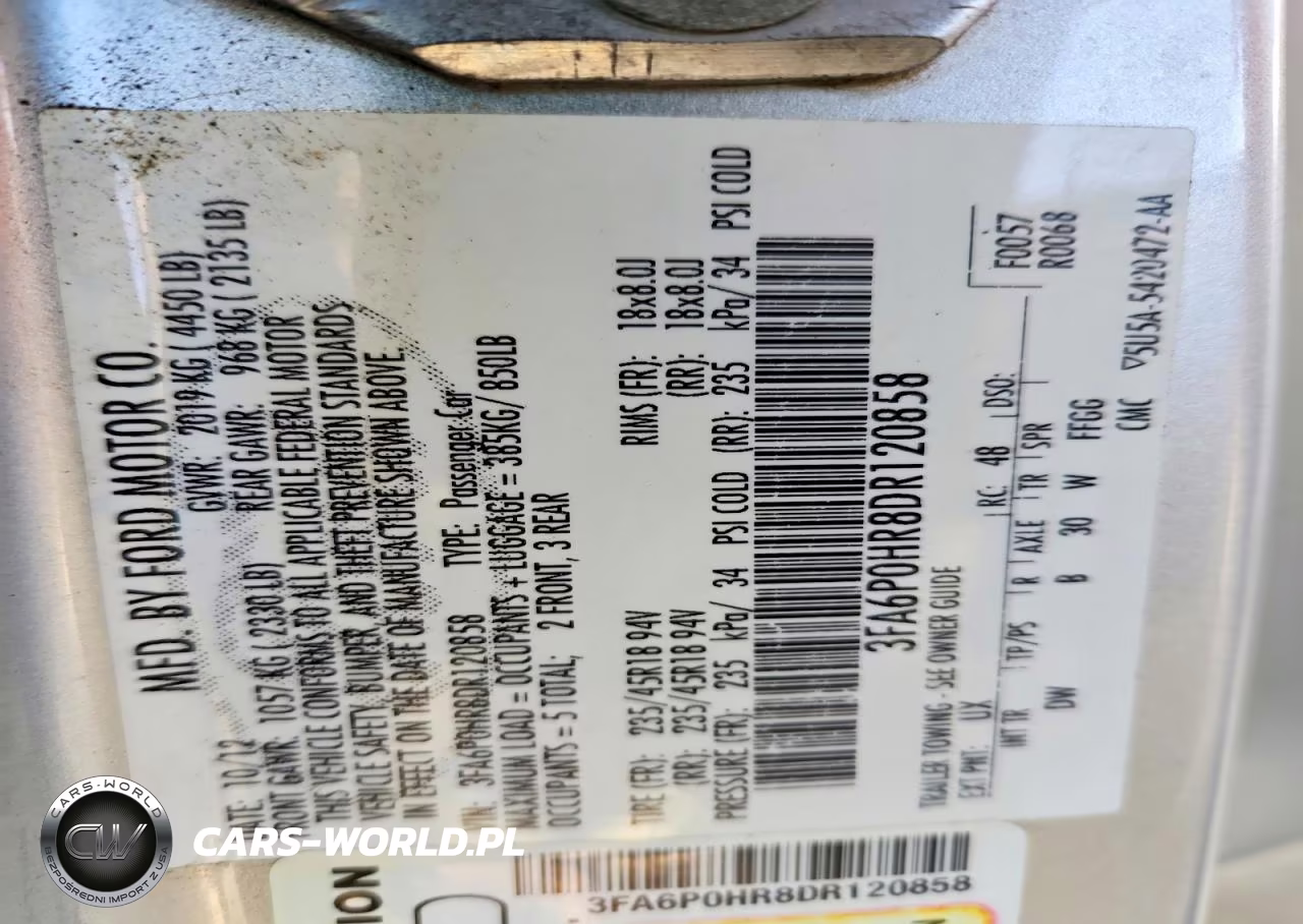 2013 Ford Fusion Se VIN:3FA6P0HR8DR120858 - 13