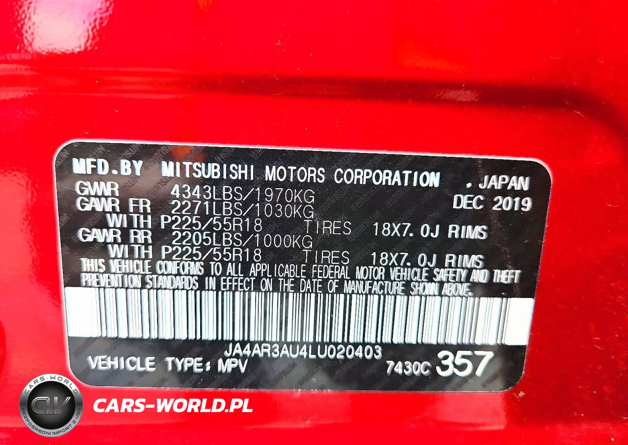 2020 Mitsubishi Outlander Sport Es VIN:JA4AR3AU4LU020403 - 14
