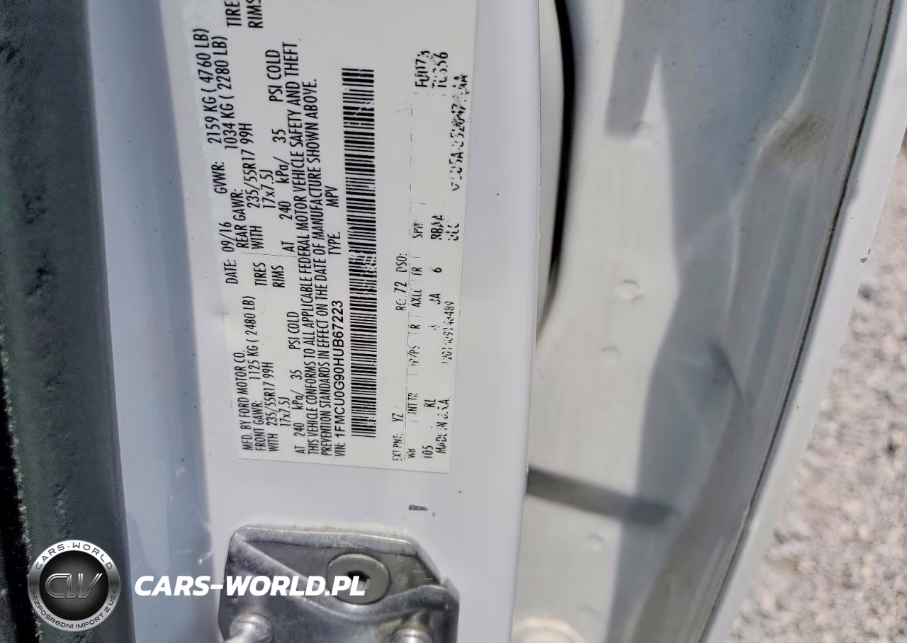 2017 Ford Escape Se VIN:1FMCU0G90HUB67223 - 13